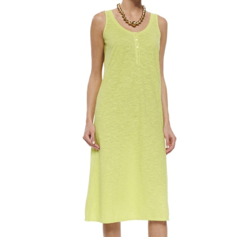 Eileen Fisher Hemp Twist Henley Tank Dress - Picture 8 of 8
